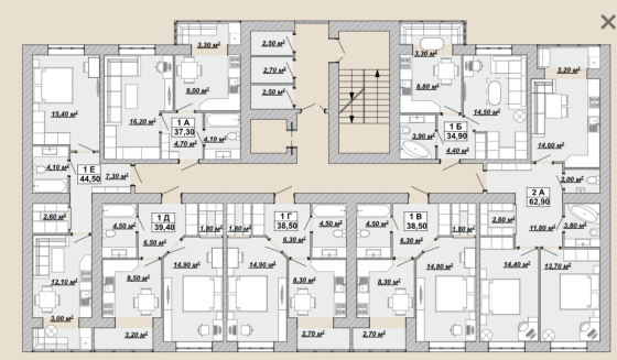 Продаж Квартира 1-кімнатна, 2/10 поверх на Княгинин Івано-Франківськ