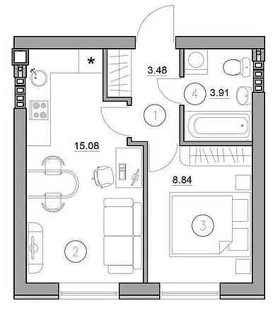 Продаж 1к Квартира 30 кв.м Теплична вул. 