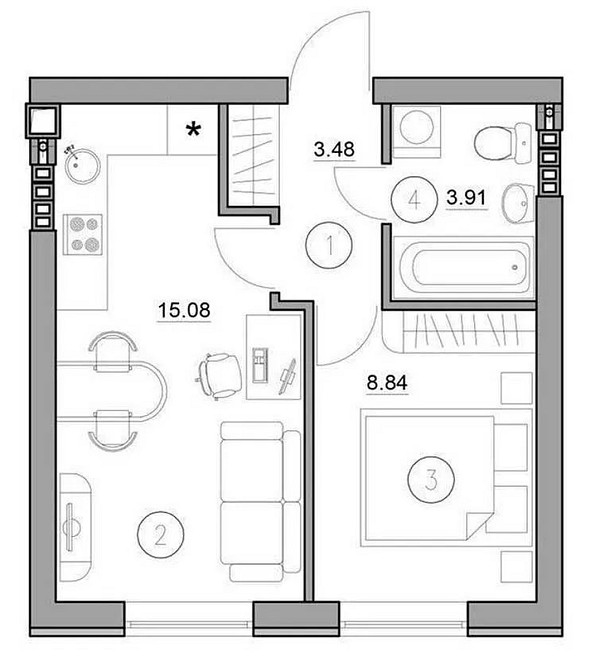Продаж 1к Квартира 30 кв.м Теплична вул.  - изображение 3