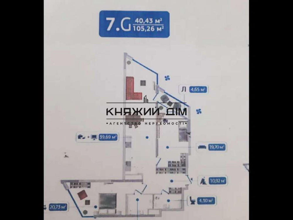 Продаж 3-х к. кв. у ЖК Зарічний, 7 будинок. № 21142677 Київ - фото 7