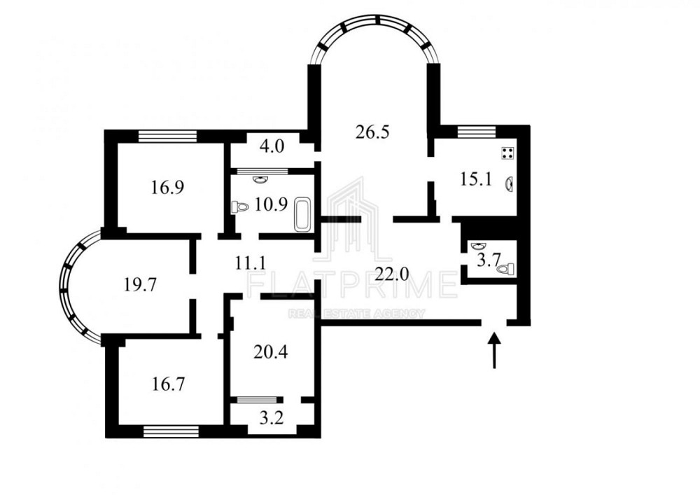 Продаж Квартира 5-кімнатна, 5/25 поверх на Дмитрівська вул. вул., д. 69 Kiev - photo 20