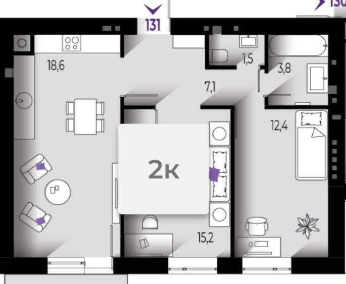 Продаж Квартира 2-кімнатна, 2/7 поверх на вул. Шевченка Ивано-Франковск - изображение 15