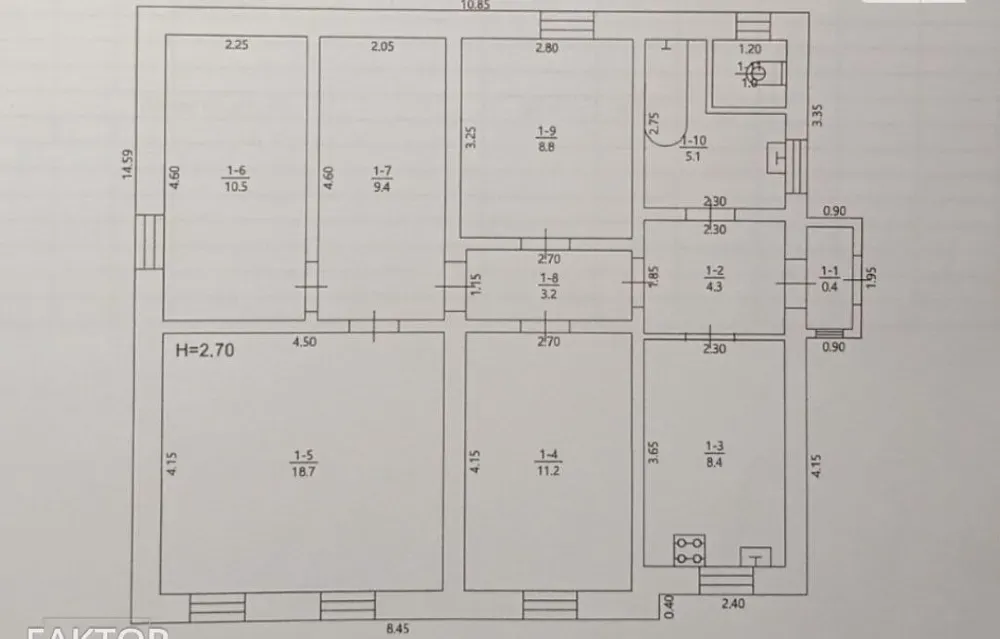 Продаж 1-поверховий Будинок з ділянкою 4 сот 80 кв.м 4 кімн. на Фонтанка Одеса - фото 7