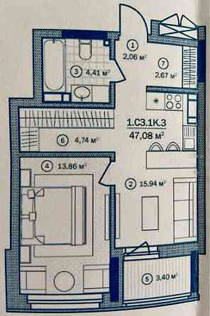 Продаж Квартира 1-кімнатна, 3/26 поверх на Євгена Сверстюка, 54 Київ