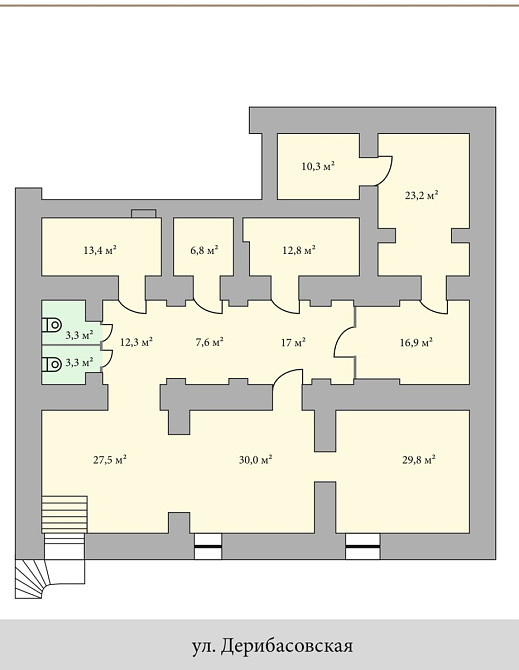 Оренда торгове приміщення на Дерибасовская ул., 9 поверх - 1/4 Одеса - фото 11