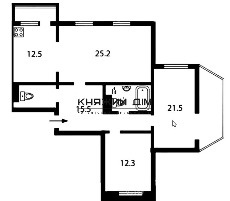 Оренда Квартира 3-кімнатна, 7/18 поверх на Харьковское шоссе Киев - изображение 20
