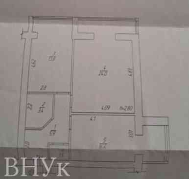 Продаж Квартира 2-кімнатна, 5/5 поверх на Польова Вінниця