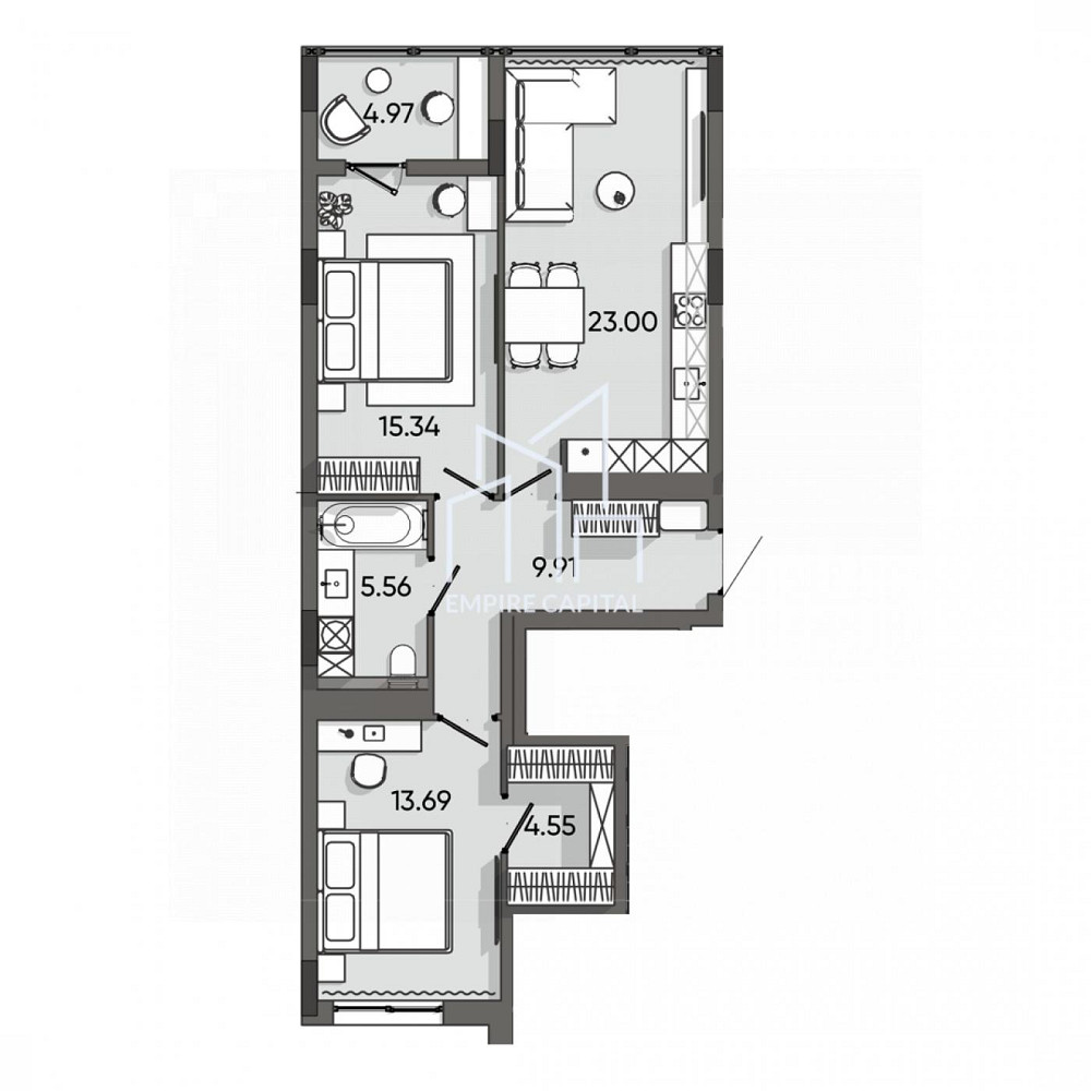 Продаж 2к квартири 77 кв. м Львів - фото 4