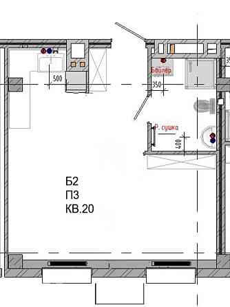 Продаж Квартира 1-кімнатна, 3/9 поверх на Комарова Червоноармійська Чернівці