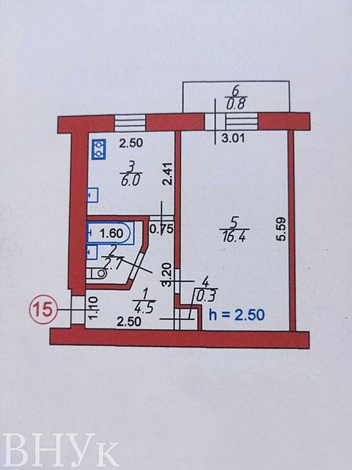 Продаж Квартира 1-кімнатна, 4/5 поверх на Львівська Луцьк - фото 11