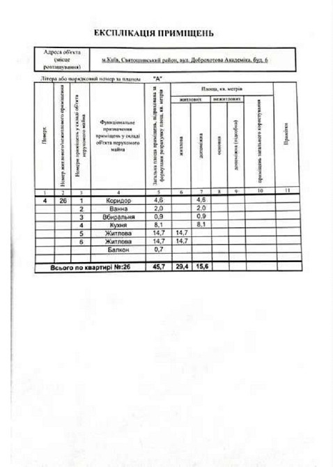 Продаж Квартира 2-кімнатна, 4/5 поверх на улица Академика Доброхотова, д.6 Kiev - photo 12