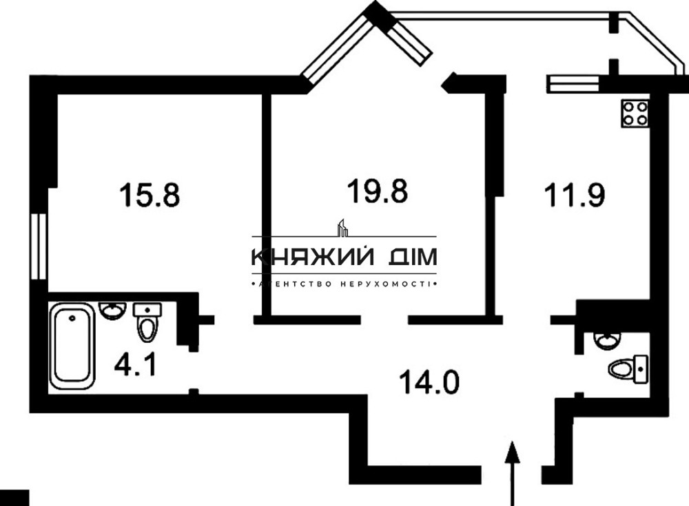 Продажа 2-х к. кв. на Позняках. № 21141399 Київ - фото 8