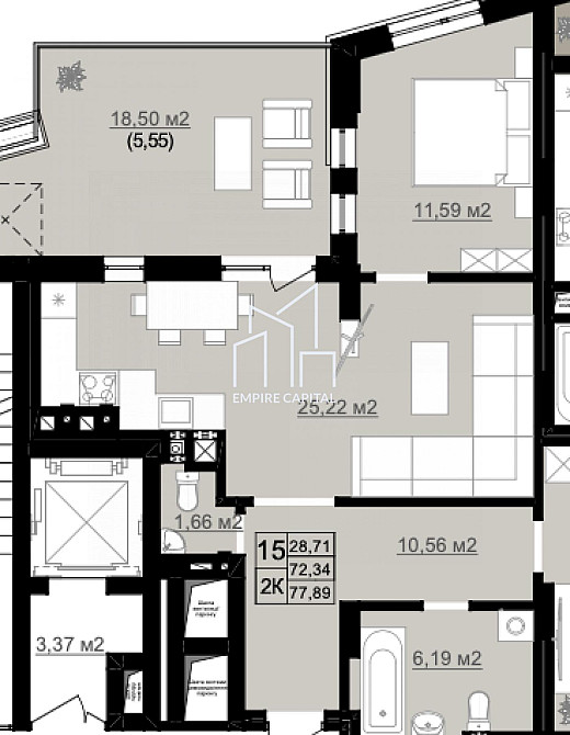 Продаж 2к квартири 77 кв. м Львів - фото 5