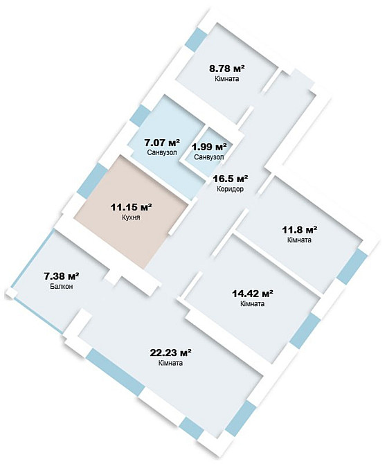 Продаж Квартира 3-кімнатна, 9/9 поверх на Вовчинець вул. Шевченка Ивано-Франковск - изображение 9