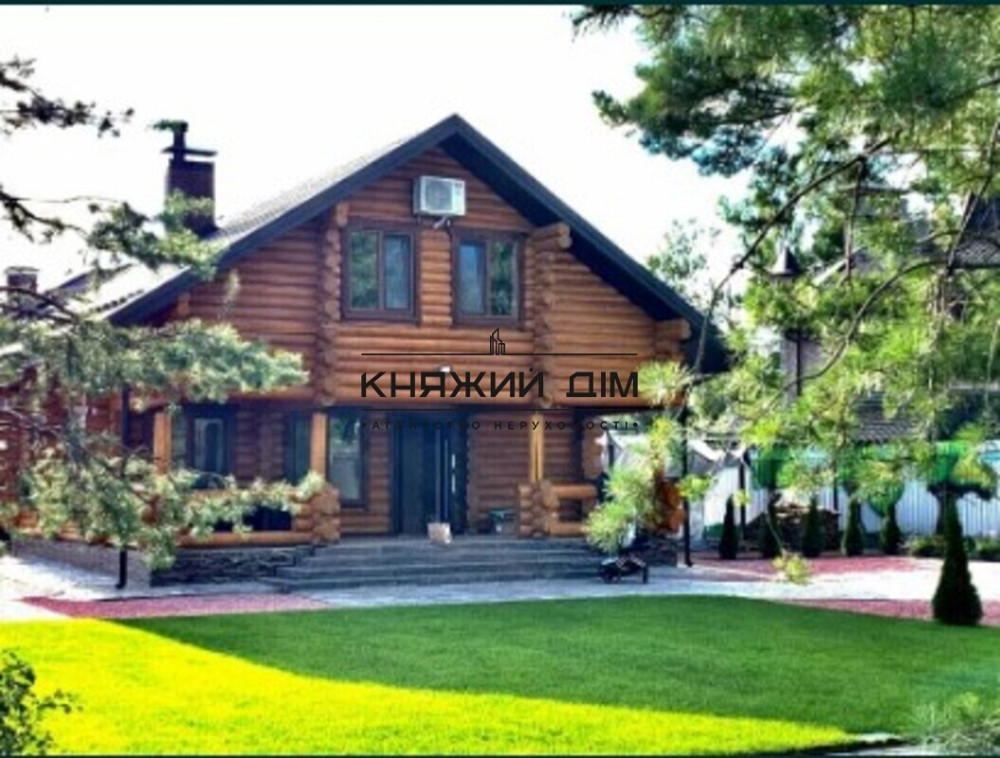 Новый Эко-дом со смереки у Десны, с бассейном + сауна (чан) КГ Гавань. № 139000  - фото 1