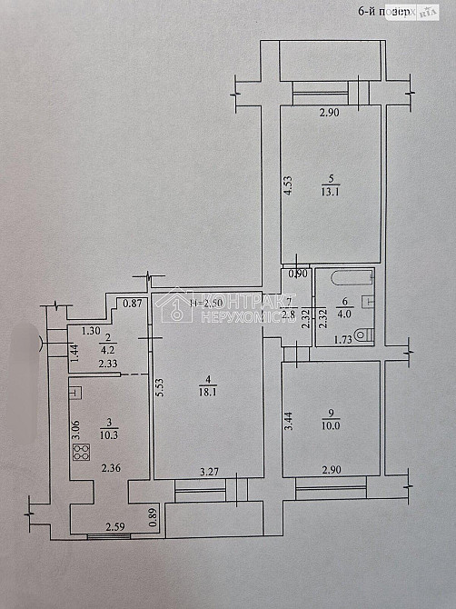 Продаж Квартира 3-кімнатна, 6/9 поверх на вул. Жуковского Харків - фото 2