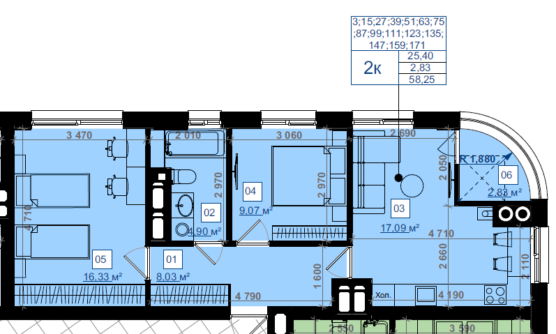 Продаж Квартира 2-кімнатна, 6/16 поверх на вул. Пасічна Івано-Франківськ - фото 3