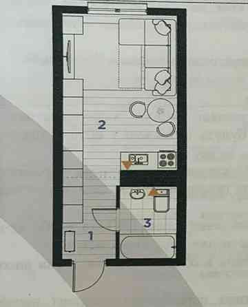 Продаж Квартира 1-кімнатна, 5/12 поверх на вул. Ленкавського Івано-Франківськ
