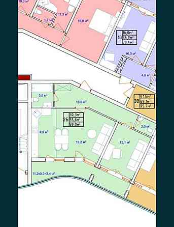 Продам 2х кімн квартиру в ЖК Аквамарин Odessa
