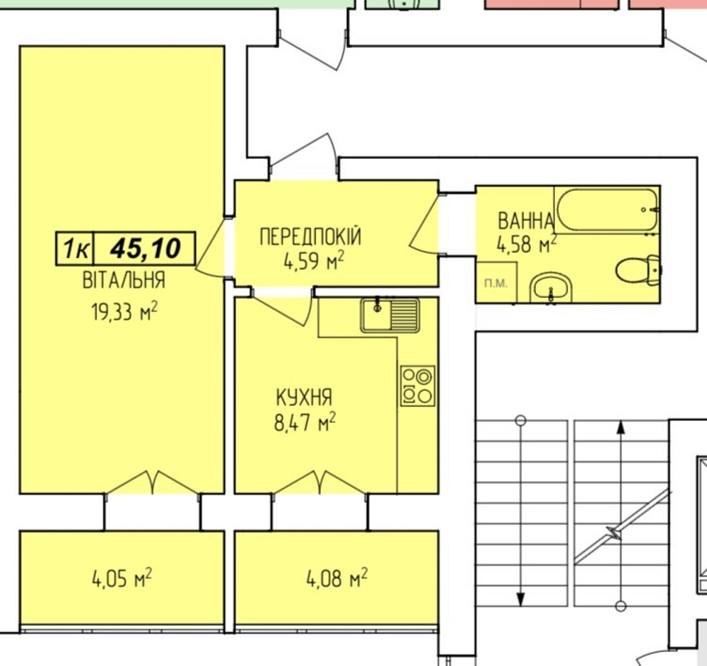 Продаж Квартира 1-кімнатна, 3/10 поверх на Чорновола Івано-Франківськ - фото 2