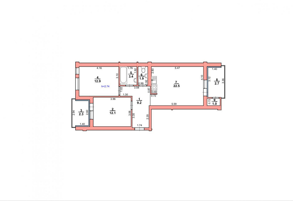 Продаж Квартира 2-кімнатна, 1/3 поверх на вул. Роксоляни Солонка - фото 15