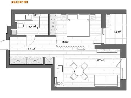 Оренда Квартира 1-кімнатна, 3/9 поверх на ул. Набережно-Рыбальская Київ