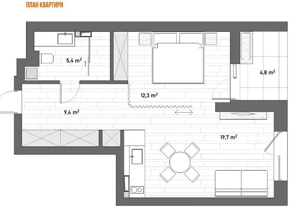 Оренда Квартира 1-кімнатна, 3/9 поверх на ул. Набережно-Рыбальская Київ - фото 2