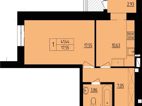 Продаж 1к Квартира 42 кв.м ЖК Дизайн парк Хмельницький - фото 6