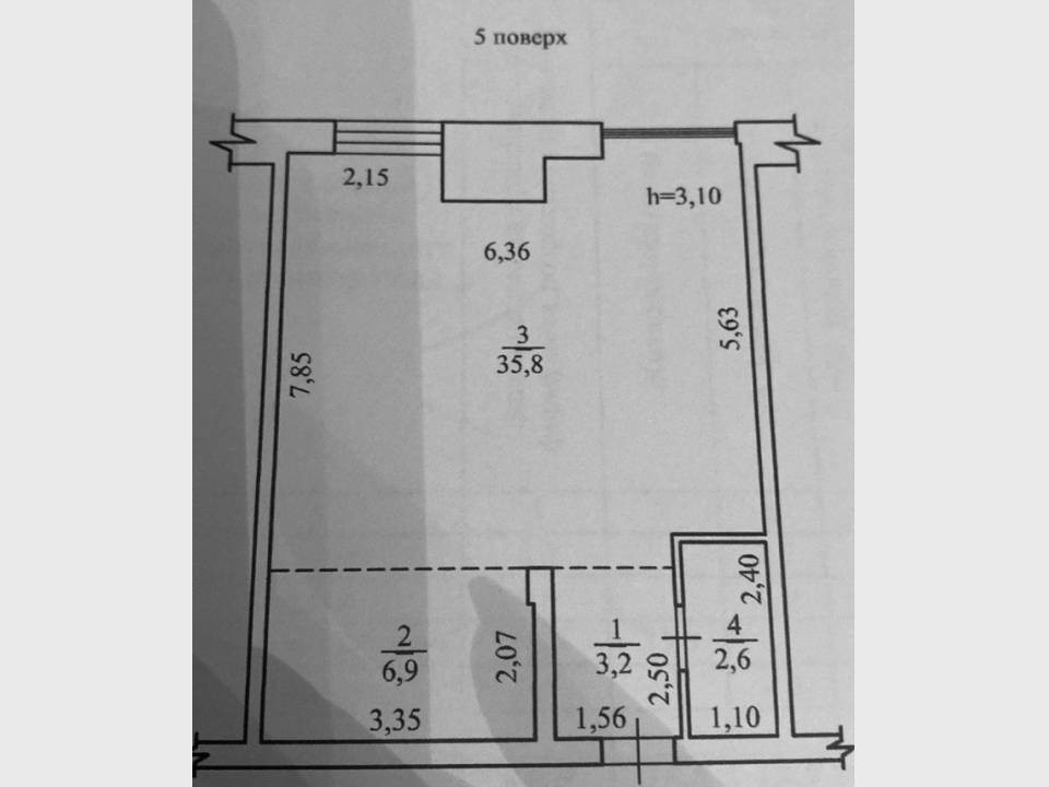 Продаж Квартира 1-кімнатна, 5/5 поверх на вул. Чорновола, 243А Черкаси - фото 9