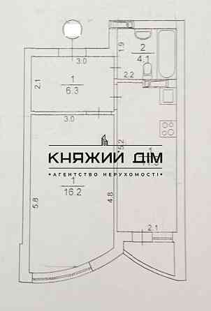 Оренда Квартира 1-кімнатна, 16/18 поверх на Светлая ул. Київ