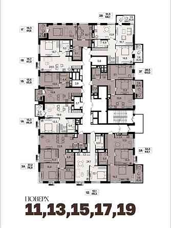 Продаж Квартира 2-кімнатна, 11/20 поверх на Цегельний Вінниця