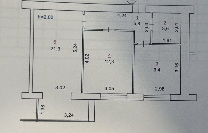 Продаж 2к Квартира 56 кв.м Євгенія Рихліка 15 Житомир - изображение 2