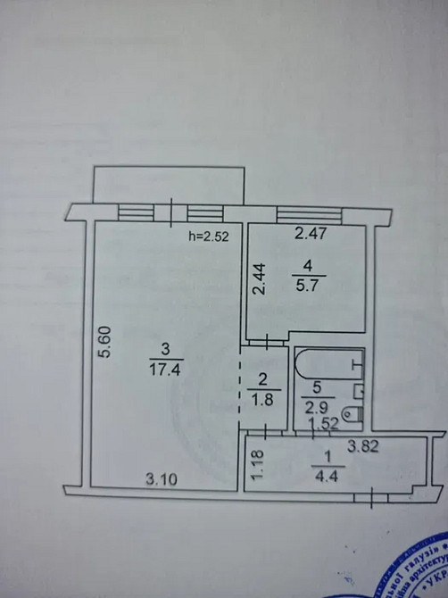 Продаж Квартира 1-кімнатна, 5/5 поверх на Вацлава Гавела, 48/24 Киев - изображение 2