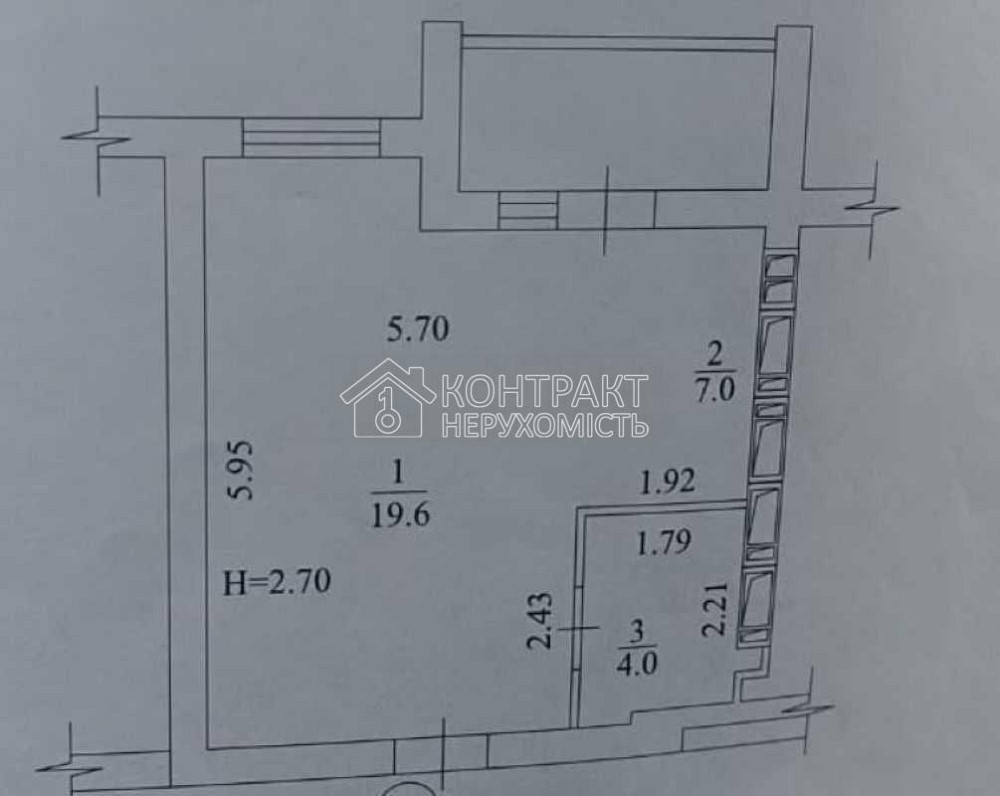 Продаж Квартира 1-кімнатна, 6/9 поверх на вул. Семінарська Харків - фото 6
