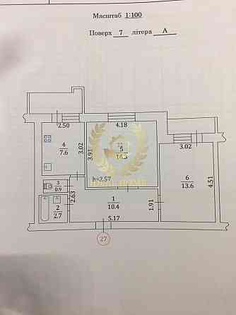 Продаж Квартира 2-кімнатна, 7/10 поверх на Симиренко ул., 25А Киев