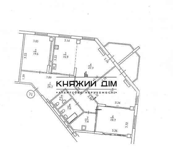 Продаётся 4-х комнатаня квартира возле м.Левобережной.код 2188534 Київ