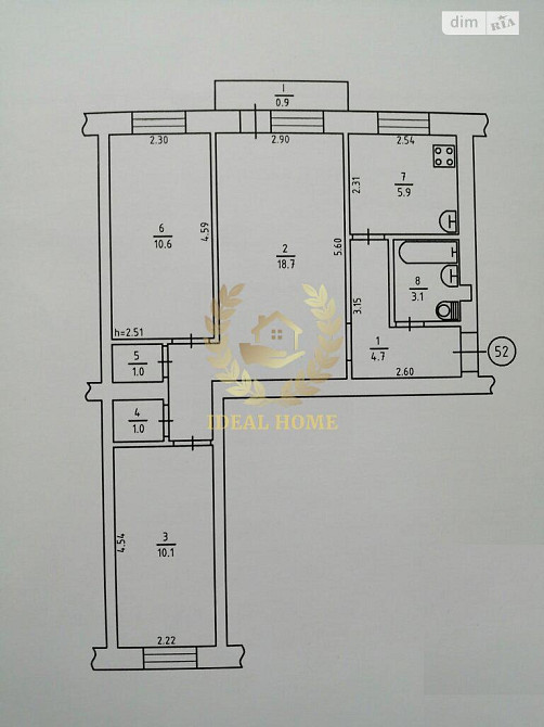 Продаж Квартира 3-кімнатна, 3/5 поверх на Вавиловых ул., 16/12 Киев - изображение 18