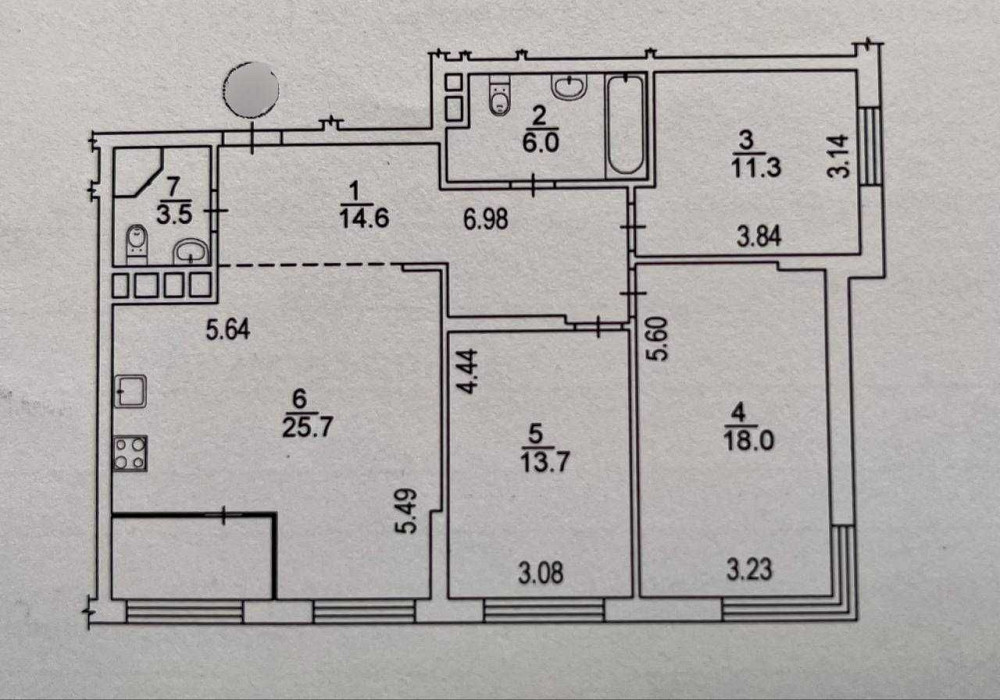 Продаж Квартира 3-кімнатна, 20/25 поверх на Євгенія Сверстюка вул., д. 6 Kiev - photo 11