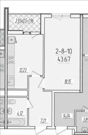 Продаж 1к Квартира 43 кв.м Краснова 66 Перлина Одеса