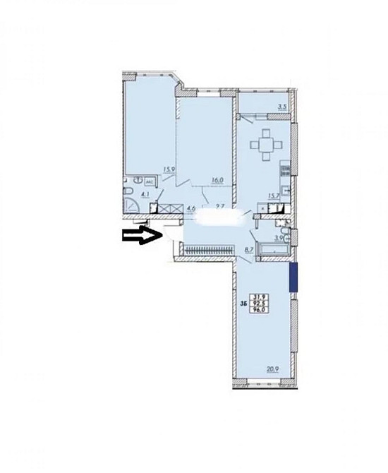 Продаж Квартира 3-кімнатна, 15/16 поверх на Прохоровская ул. Одеса - фото 5