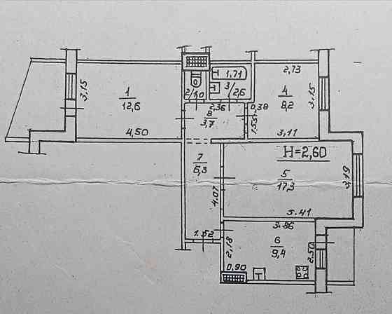 Продаж Квартира 3-кімнатна, 2/9 поверх на Академика Королева улица, 112/3 Одеса