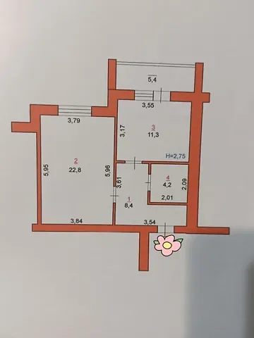 Продаж 1к Квартира 52 кв.м Зарічанська вулиця 9 Хмельницький - фото 19