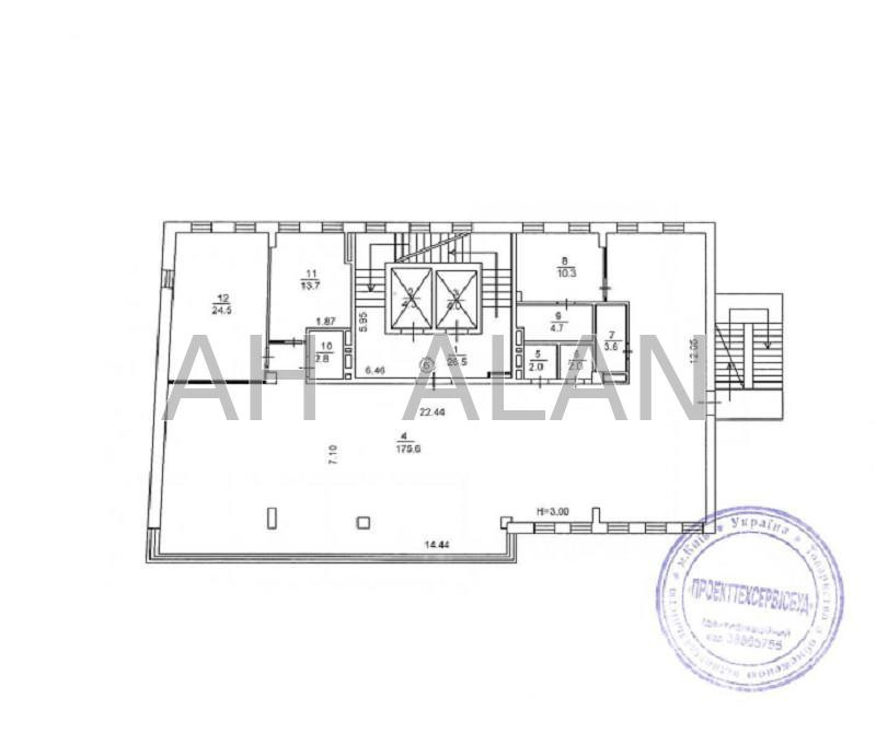 Оренда офісне приміщення на Липківського Василя Митрополита вул., 14 приміщень - 3, поверх - 2/9 Київ - фото 14