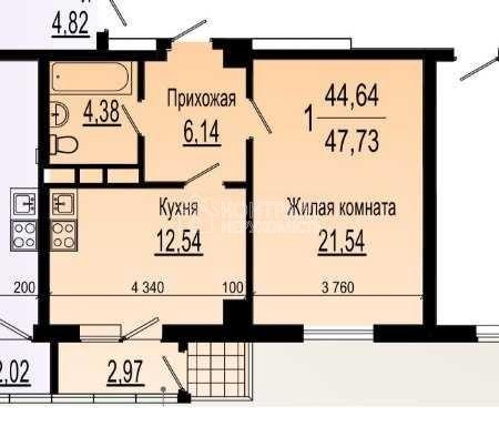 Продаж Квартира 1-кімнатна, 4/15 поверх на вул. Клочківська Харків - фото 6