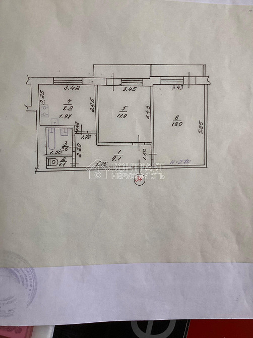 Продаж Квартира 2-кімнатна, 9/16 поверх на вул. Волонтерська Харьков - изображение 9