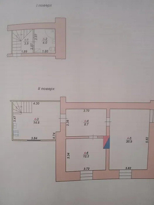 Продаж Квартира 2-кімнатна, 2/2 поверх на вул. провулок Миру Житомир - фото 4