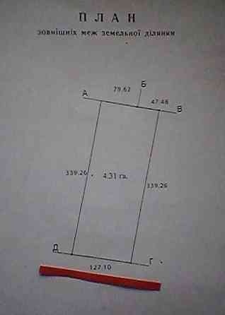 Продаж земельної ділянки 0 соток Бориспіль