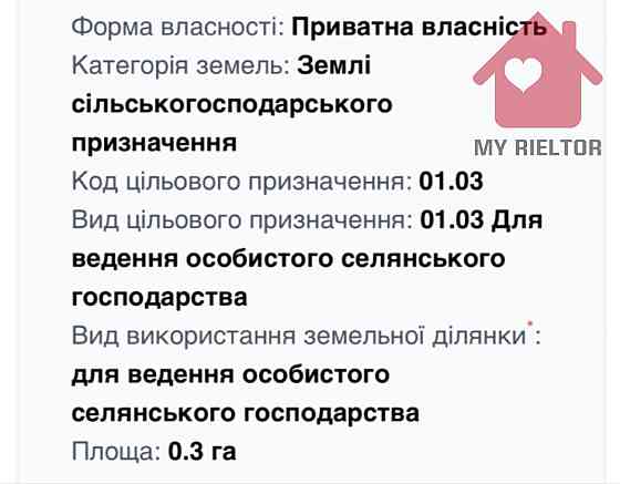 Продаж земельної ділянки 30 соток 