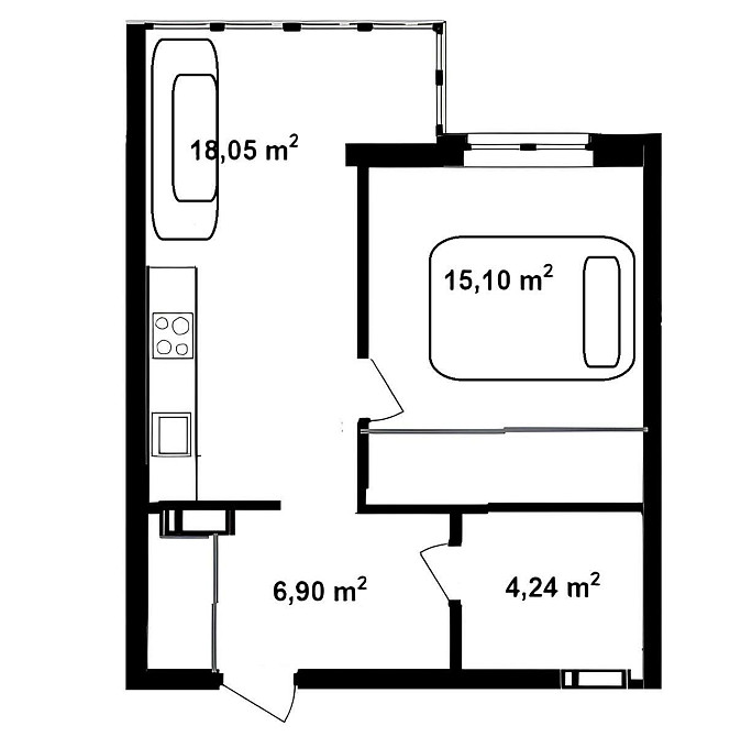 1-кімнатна, Академіка Заболотного вул., 148 В, Голосіївський Kiev - photo 12