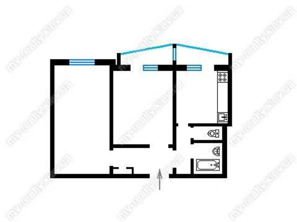 Оренда Квартира 1-кімнатна, 15/16 поверх на Оболонский просп., 14 а Kiev - photo 5